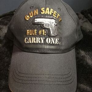 Buck Wear Cap Hat Strapback Gun Safety